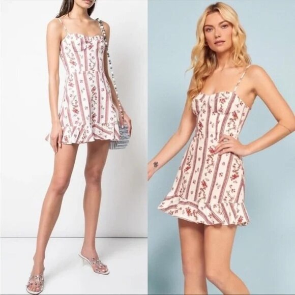 Reformation Mariana Sleeveless Minidress in Vienna $218 - Picture 1 of 14